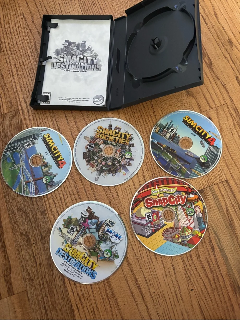 The SimCity Box (PC DVD-ROM Software) Sim City 4 Gaming 5 Games EA $100 Value